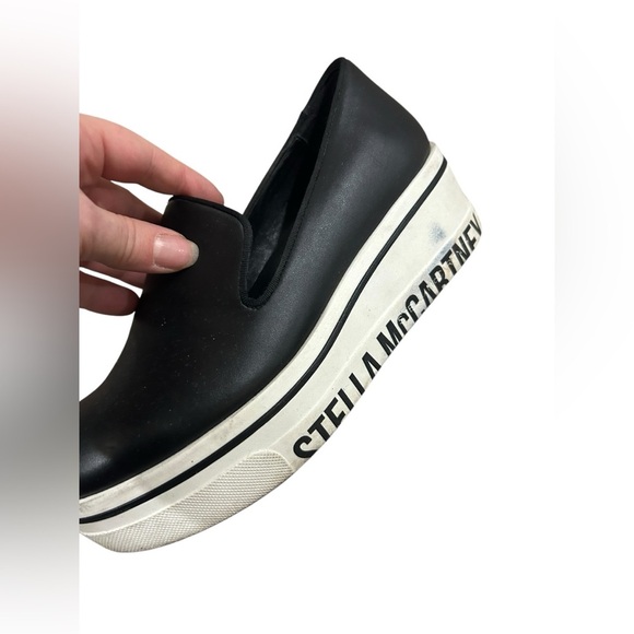 Stella McCartney black Binx slip on wedge | platform sneakers size 35 euro - Picture 7 of 10